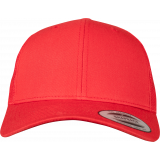 Casquette retro trucker FL6606 - RED personnalisable - Vue de face