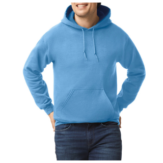 Sweat-shirt capuche Heavy Blend™ GI18500 - Carolina Blue personnalisable - Vue de face