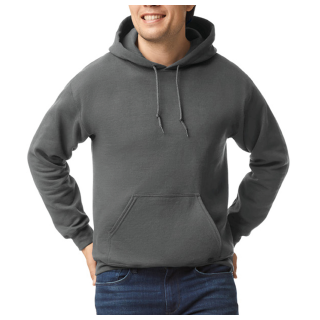 Sweat-shirt capuche Heavy Blend™ GI18500 - Charcoal personnalisable - Vue de face