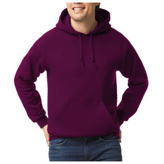 Sweat-shirt capuche Heavy Blend™ GI18500 - Maroon personnalisable - Vue de face