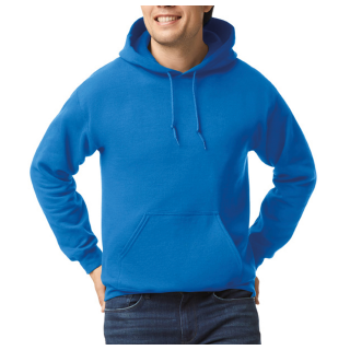 Sweat-shirt capuche Heavy Blend™ GI18500 - Royal Blue personnalisable - Vue de face