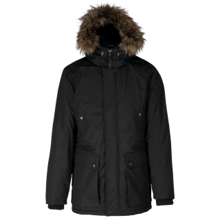 Parka grand froid K621 - Black personnalisable - Vue de face