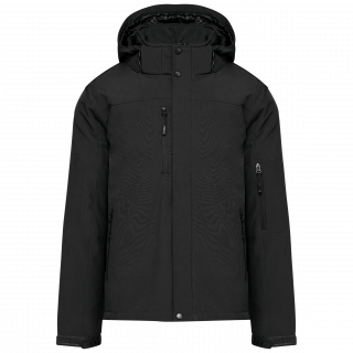 Parka softshell doublée capuche homme K650 - Black personnalisable - Vue de face