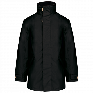 Parka doublure matelassée K677 - Black personnalisable - Vue de face