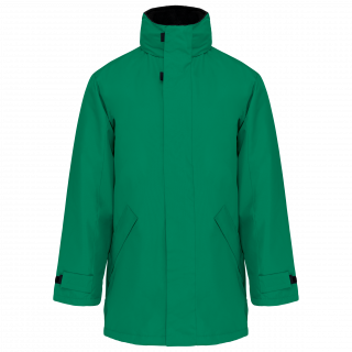 Parka doublure matelassée K677 - Kelly Green personnalisable - Vue de face