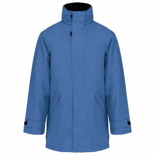 Parka doublure matelassée K677 - Light Royal Blue personnalisable - Vue de face