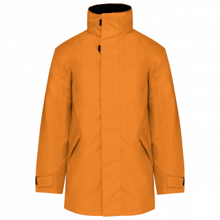 Parka doublure matelassée K677 - Orange personnalisable - Vue de face
