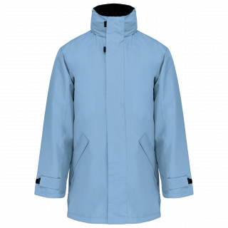 Parka doublure matelassée K677 - Sky Blue personnalisable - Vue de face