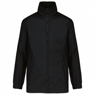 Coupe-vent doublé homme K687 - Black personnalisable - Vue de face