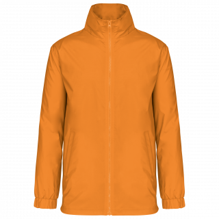 Coupe-vent doublé homme K687 - Orange personnalisable - Vue de face