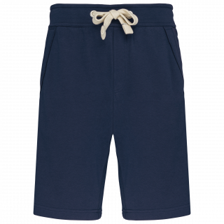 Bermuda French Terry unisexe K710 - Navy personnalisable - Vue de face