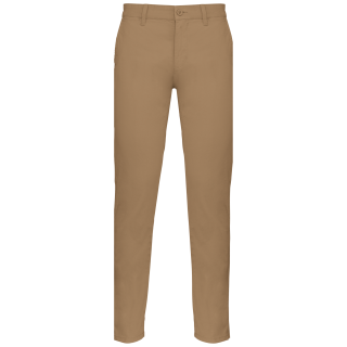 Pantalon chino homme K740 - Camel personnalisable - Vue de face