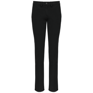 Pantalon chino femme K741 - Black personnalisable - Vue de face