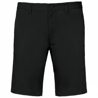 Bermuda chino homme K750 - Black personnalisable - Vue de face