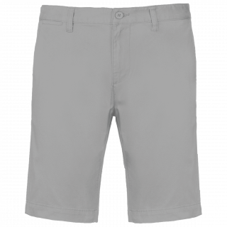 Bermuda chino homme K750 - Fine Grey personnalisable - Vue de face