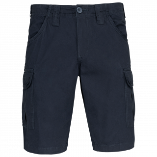 Bermuda multipoches K766 - Dark Navy personnalisable - Vue de face