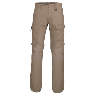 Pantalon 2 en 1 multipoches homme K785 - Dark Beige personnalisable - Vue de face