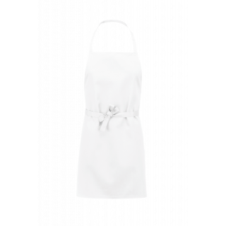 Tablier polycoton léger K8001 - White personnalisable - Vue de face