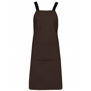 Tablier coton Bio K8002 - Chocolate personnalisable - Vue de face