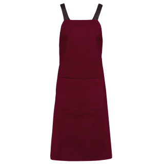 Tablier coton Bio K8002 - Wine personnalisable - Vue de face