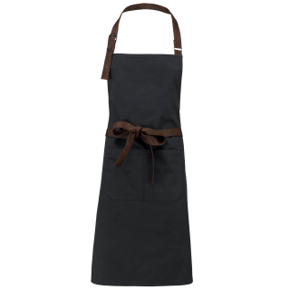 Tablier coton vintage K8003 - Vintage Charcoal personnalisable - Vue de face