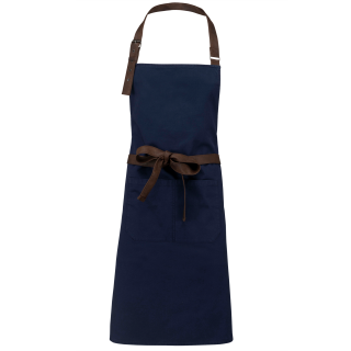 Tablier coton vintage K8003 - Vintage Navy personnalisable - Vue de face