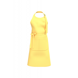 Tablier avec poche en coton Bio K8007 - Pineapple personnalisable - Vue de face