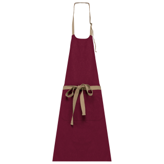 Tablier écoresponsable unisexe K8013 - Rosewood personnalisable - Vue de face