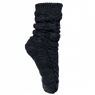 Chaussettes lounge doublées sherpa K815 - Night Navy Melange personnalisable - Vue de face