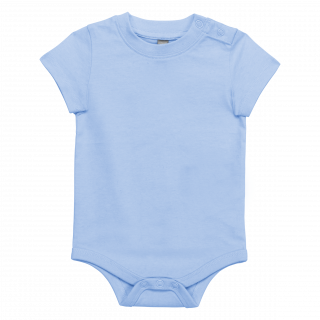Body manches courtes bébé K831 - Sky Blue personnalisable - Vue de face