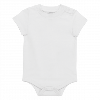 Body manches courtes bébé K831 - White personnalisable - Vue de face