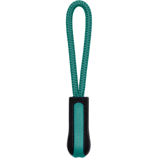Tire-zip K851 - Black / Kelly Green personnalisable - Vue de face