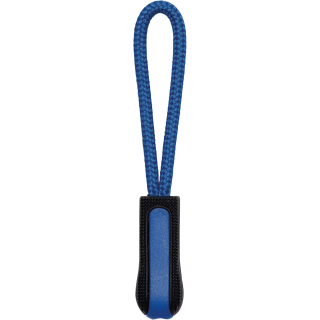 Tire-zip K851 - Black / Light Royal Blue personnalisable - Vue de face