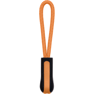 Tire-zip K851 - Black / Orange personnalisable - Vue de face