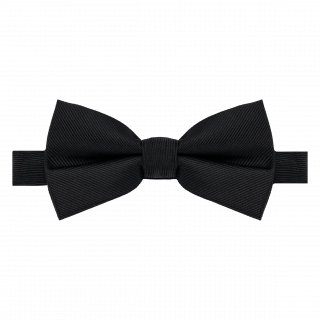 Noeud papillon K859 - Black personnalisable - Vue de face