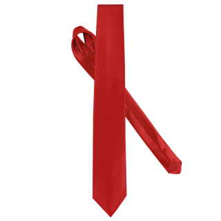 Cravate satinée K860 - Red personnalisable - Vue de face
