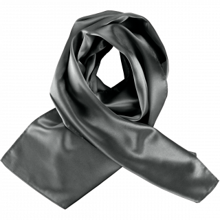 Foulard satiné K861 - Dark Grey personnalisable - Vue de face