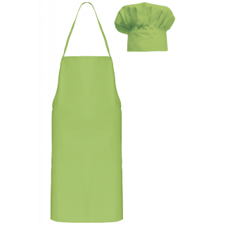 Kit chef cuisinier enfant K884 - Lime personnalisable - Vue de face