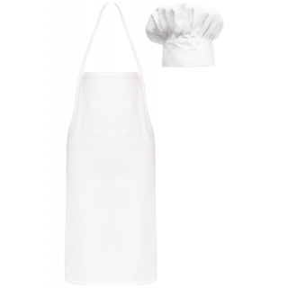 Kit chef cuisinier enfant K884 - White personnalisable - Vue de face