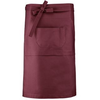 Tablier coton long K887 - Wine personnalisable - Vue de face