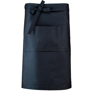 Tablier coton long K887 - Navy personnalisable - Vue de face