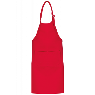 Tablier enfant K889 - Red personnalisable - Vue de face