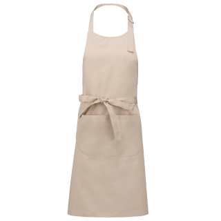 Tablier polycoton avec poche K890 - Angora personnalisable - Vue de face