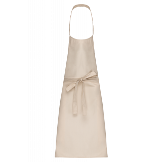 Tablier coton sans poche K895 - Angora personnalisable - Vue de face