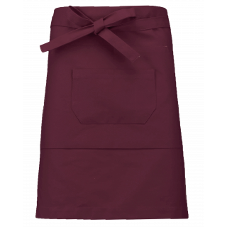 Tablier coton mi-long K898 - Wine personnalisable - Vue de face