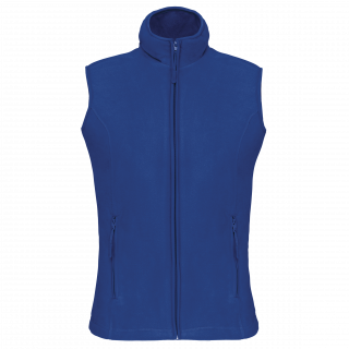 Bodywarmer micropolaire femme K906 - Royal Blue personnalisable - Vue de face