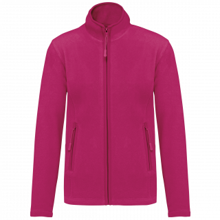 Veste micropolaire zippée femme K907 - Fuchsia personnalisable - Vue de face