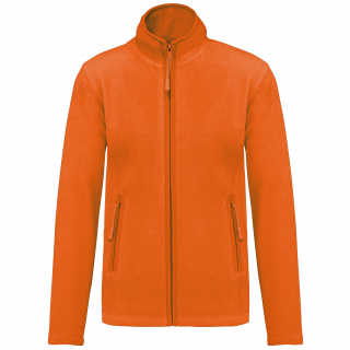 Veste micropolaire zippée femme K907 - Orange personnalisable - Vue de face