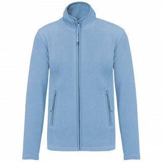 Veste micropolaire zippée femme K907 - Sky Blue personnalisable - Vue de face