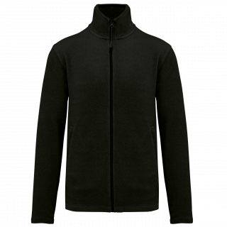 Veste micropolaire zippée homme K911 - Black personnalisable - Vue de face